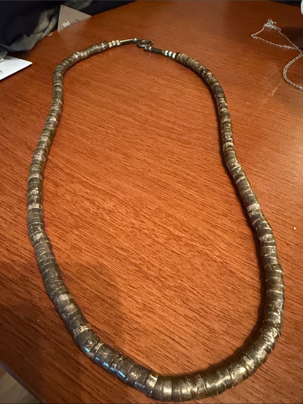 Handcrafted Metallic Hematite Bead Necklace - Gray